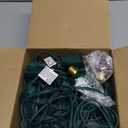 25ft Red and Green Outdoor Christmas Lights,C9 Vintage Christmas String Lights with 26 Red Green Bulbs(1 Spare),Waterproof Hanging Christmas Lights for Roofline Tree Backyard Decor