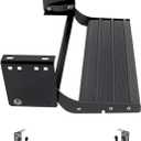 Heavy-Duty Retractable Camper Steps, 5mm Steel & Aluminum Alloy, 450LB Load, Non-Slip Pedals with Locking Switch, Easy Fold for RV Trailer Door