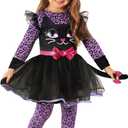 Morph Purple Cat Costume for Kids & Girls - Halloween Cat Costume for Little Girls (3-4 Years)