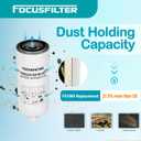 FOCUSFILTER 2568753 OEM Grade Fuel Water Separator Filter, Compatible with Kenworth Peterbilt Engines, Replaces FS1000, 3329289, 4377880, P551000, 33439, BF1259, 3161407, 3889716, RE160384