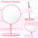 MAQUITA 10 Pcs Spa Party Mirrors Spa Party Supplies Desk Mirror Bulk Mirror for Sleepover Favors Makeup Mirrors for Sleepover Slumber Birthday Favors Gift (Pink)