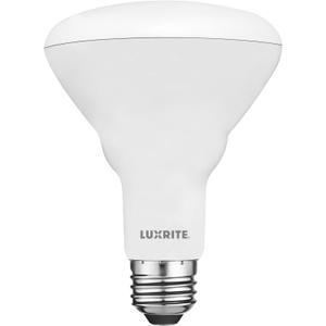 LUXRITE BR30 LED Light Bulb, 8.5W (65W Equivalent), 3500K Natural White, 650 Lumens, Energy Star, Dimmable, Damp Rated, LED Flood Light Bulb, UL Listed, E26 Medium Base (1 Piece)