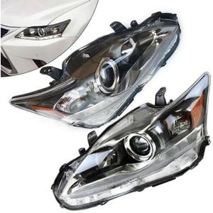TBVECHI For 2011 2012 2013 2014 2015 2016 Lexus CT200H Halogen Headlight Assembly Driver & Passenger Sides Headlamp Replacement Clear Lens Headlight (L+R) (Pack of 2)
