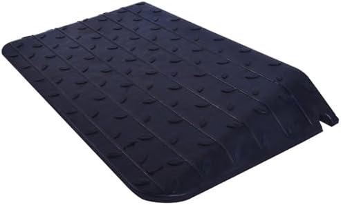 4 Inch Rise Threshold Ramp Anti-Slip Wheelchair Ramp Rubber Curb Ramp for Home Doorways 3 Feet Long 5500lbs Load Capacity(Anti-Slip Design)