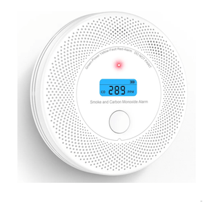 AEGISLINK Smoke Carbon Monoxide Detector, Interlinked Combination Smoke CO Alarm, Battery Powered, Wireless Interconnected, Digital Display, SCRF220, 10Pack