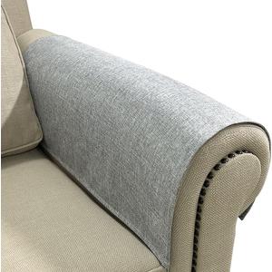 NOYOURS Couch Arm Covers, Anti-Slip Sofa Armrest Cover for Recliner, 2pc Washable Sofa Arm Covers, Dogs Cats Pet Scratch Proof Couch Arm Protectors, Light Grey, 24x28inch
