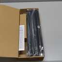 Heavy Duty Curtain Rods for Windows 66 to 120 Inch,1 Inch Adjustable Black Curtain Rod with Easy Installation and Modern Design, Decorative Long Drapery Rods with Metal Finials (A1, Black, 30-120")