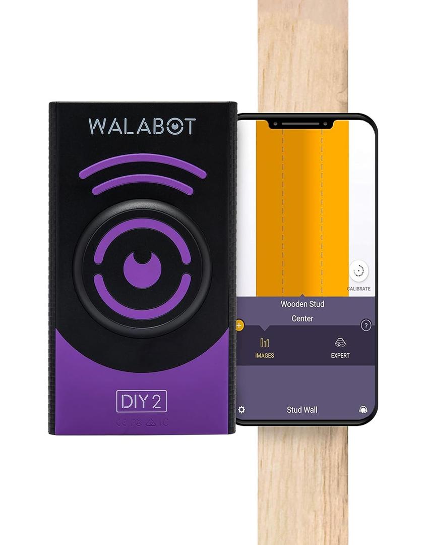 Walabot DIY 2  Visual Stud Finder & Wall Scanner for Drywall. Detects Wood & Metal Studs, Plastic & Metal Pipes, Live & Non-Live Wires