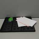 Spice Drawer Organizer 3-Tier Expandable (11"-22" Wide), Spice Rack for Cabinet with Funnel & Spice Labels, Fits Large Jars, Seasoning Storage Insert Design for Cabinet & Drawer (Black)