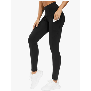 THE GYM PEOPLE Thick High Waist Yoga Pants with Pockets, Tummy Control Workout Running Yoga Leggings for Women, 2XL