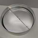 [Upgraded] Hon&Guan 10 Inch Duct Backdraft Damper, One-Way Airflow Ducting Insert Backflow Preventer Duct Draft Blocker, HVAC Inline Fan Vent (Sliver)