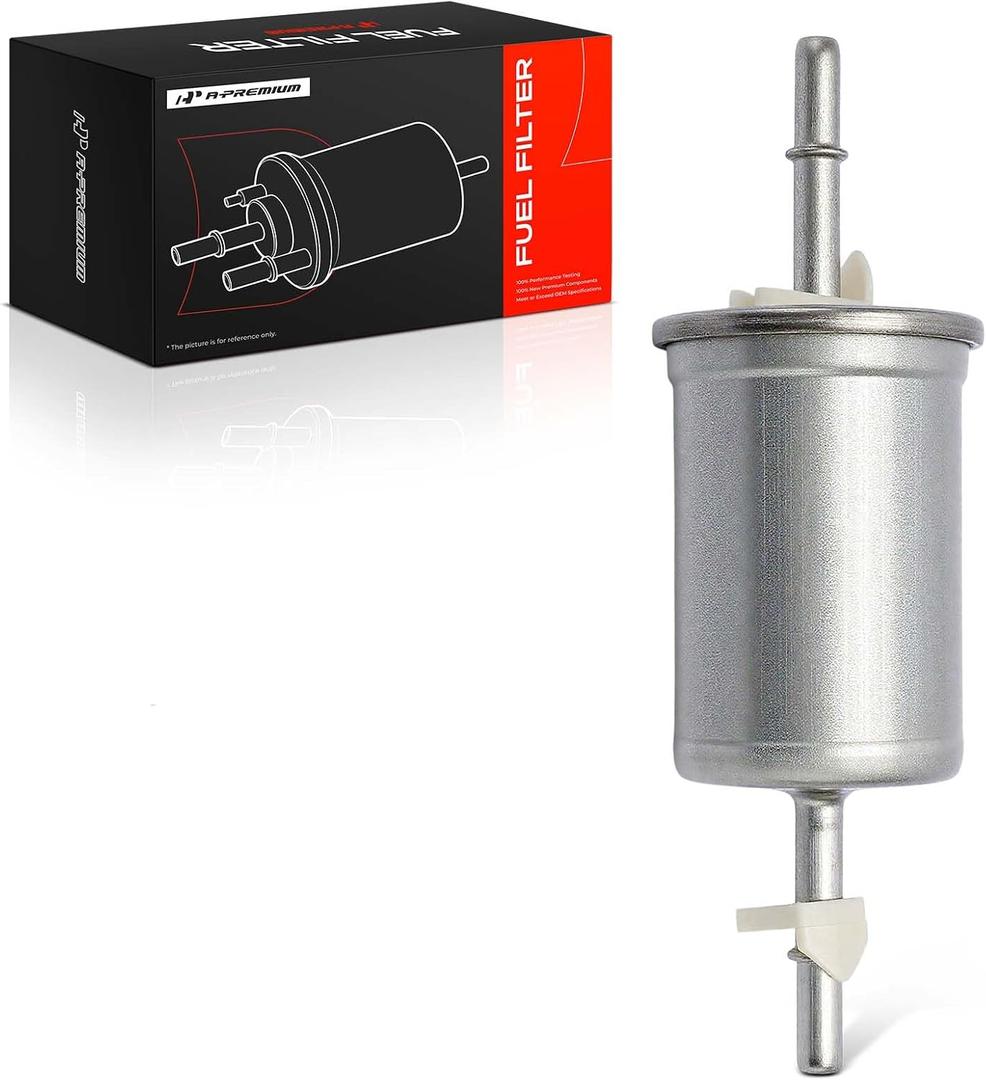 A-Premium Fuel Filter Compatible with Ford F-150 F150 1999-2006, F-250 F250 1999, F-150 Heritage 2004, Explorer 1999-2001, Focus 2000-2008, Mustang 1998-2004, Expedition & Lincoln & Mazda & Mercury