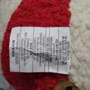 Creative Co-Op, Red and White Decorative Sherpa Orb Pillow
