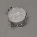 Queenza Marble Coasters for Drinks, Natural Stone Coasters Set for Coffee Table, Bar, Dining & Home Decor, Set of 6 Sleek 3.5-Inch, 5 mm Thick Tiles with Metal Holder, Polished from Both Sides