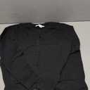 Amazon Essentials Women's Lightweight Crewneck Cardigan Sweater (Available in Plus Size), Black, Large