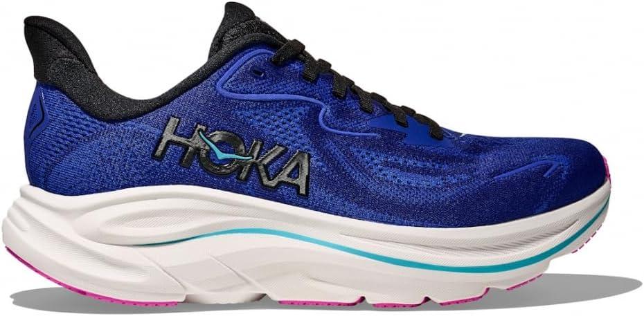 HOKA Women's Clifton 10 Sneaker (7.5, Night Sky/Ultramarine)