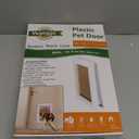 Dog Door Doggy Door Easy Install - Wood & PVC Doors & WallsDgooie Free Movement & Flexible Control - 2 Magnetic Flaps & Sliding Lock,Telescoping Frame,10 1/8" x 15 3/4" for Large Dogs Up to 100 lb L White