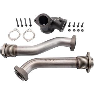 TRQ Right Turbo Up-pipe Kit Compatible with 1995-2003 Ford 1996-2004 International