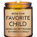 Gifts for Dad Mom from Daughter Son, Fathers Day Birthday Thanksgiving Christmas Valentines Dad Candles, Funny Gifts for Best Daddy, Step Father, Father in Law, Mother, Scented Candle Gift for Parents