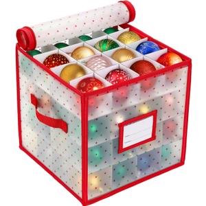 Christmas Tree Ball Organizer Ornament Storage ContainersOrnament Storage Box Hard Plastic Containers That Store Up To 64 Holiday Ornaments
