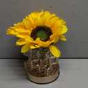 Sunflowers Flower Table Lamp,Rechargeable Cordless Touch Battery Powered Small Night Light, Festival Restaurant Bedroom Bar Coffee Shop Birthday Valentine's Day Gifts for Women or Men