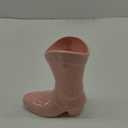 Cowgirl Boot Vase for Book Shelf Ceramic Cowboy Decoration Arrangements Nice Western Country Accent Vase Unique Boot Planter for Modern Aesthetic Room Wedding Decor(Pink,5.9 Inch)
