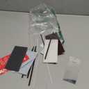 Tools4Boards Ski & Snowboard P-TEX Base Repair Kit: 12 pcs Ptex + 5 pcs Structure Sandpaper + 3 Brite Abrasive Pads + Stainless Scraper, Extra Large