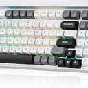 Redragon K656 PRO 3-Mode Wireless RGB Gaming Keyboard, 100 Keys Mechanical Keyboard w/Hot-Swappable Socket, 3 Noise Dampening Layers, PBT Round Keycaps & Custom Linear Switch, Moondust Gray