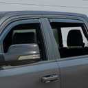 in Channel Window Visors Rain Guards for 2009-2018 Dodge Ram 1500 Crew Cab/Mega Cab,10-25 Ram 2500 3500 Crew Cab/Mega Cab,19-24 Ram 1500 Classic, 4PCS Window Vent Visors