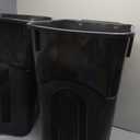 United Solutions 32 Gallon Wheeled Outdoor Garbage Can with Attached Snap Lock Lid and Heavy-Duty Handles, Black, Heavy-Duty Construction, Perfect Backyard, Deck, or Garage Trash Can, 2 Pack