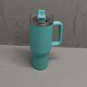 40oz Stainless Steel Tumblers with Straw (Cyanese)