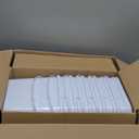 Mumufy 5 Pcs 3.5 Gallon Square Food Grade Bucket with Lid Square Bucket Pail with Plastic Handles for Storing Dry Food, Charcoal, Camping, Fishing (White)