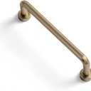 Goo-Ki 6 Pack 4" Center to Center Champagne Bronze Modern Cabinet Pulls Solid Contemporary Home Improvement Hardware Drawer Pulls Zinc Alloy Kitchen Handles