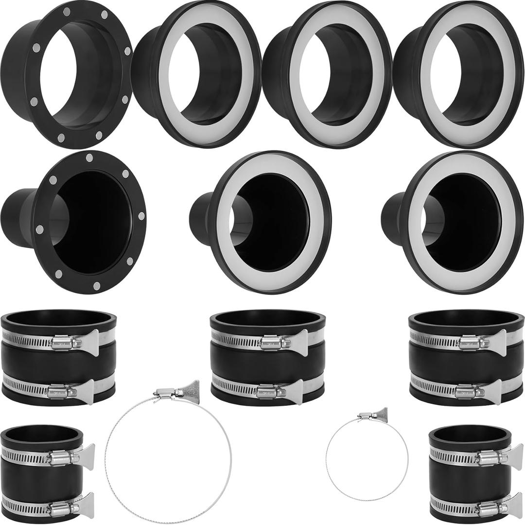 Magnetic Dust Collection Fittings Super Pack for 4" & 2.5" Shop Vac Hoses, Quickly Switch Hoses Between Woodworking Machines