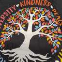Kindness Peace Equality Love Inclusion Hope Diversity Retro T-Shirt (Small, Black)