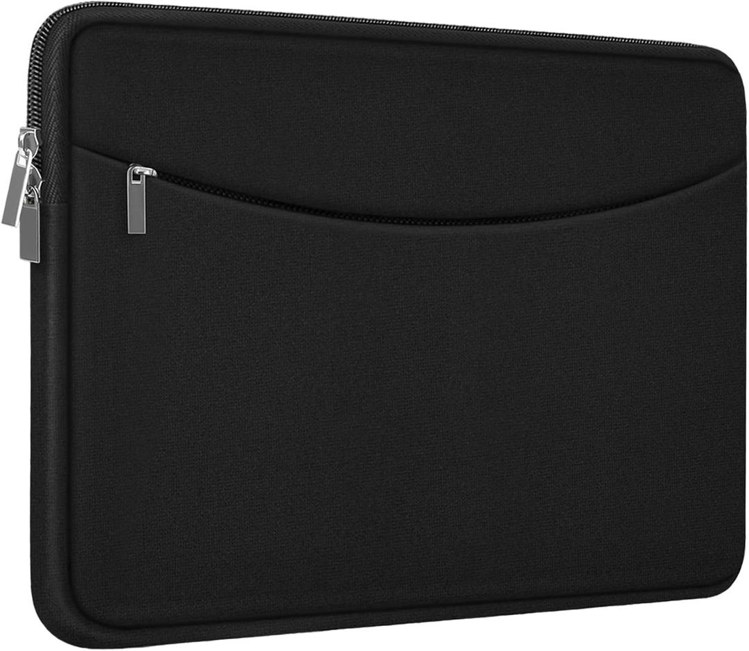 17-17.3 Inch Laptop Sleeve, Shockproof Protective Carrying Computer Cover Bag with Accessory Pocket, Portable Laptop Case Compatible with HP, Dell, Lenovo, Lenovo, Acer, Black