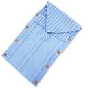 XMWEALTHY Newborn Baby Wrap Swaddle Blanket Knit Sleeping Bag Sleep Sack Stroller Wrap for Baby Light Blue 0-6 Month