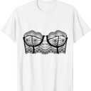 Bra Graphic Corset Print Bustier Sexy Fun Lingerie Design T-Shirt, S