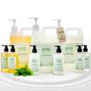 Hand & Body Wash, Shampoo, and Conditioner Gallon Jugs with Dispenser Bottles (Green Tea, Set of 3)