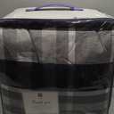 Lush Decor Gray and White Farmhouse Recycled Yarn-Dyed Cotton Plaid 5-Piece Comforter Set (King)