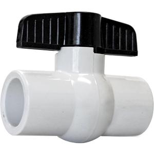 American Valve P200S 1 1/2" PVC Ball Valve Socket Schedule 40, 1-1/2-Inch