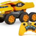 CAT Construction Massive Mover Dump Truck - Remote Control RC - Speed up to 12 mph, 6 Wheel Suspension, Heavy Load Climbing Mode - For Ages 8+