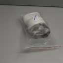 PATIKIL Duct Adapter Round to Oval, Oval Recessed Dryer Vent Hose Connector Adapter with Stainless Steel Clamp for Air Exhaust Ventilation System, White