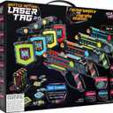 Squad Hero Rechargeable Laser Tag 360° Sensors + LCDs - Set of 4 - Easter Gift Ideas for Kids Teens and Adults Boys & Girls Family Fun - Cool Teenage Lazer Group Activity, Teen Gifts Ages 8+ Year Old