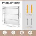 Acrylic Golf Bag Tag Collection Display Case, Clear Golf Bag Wall Mount, UV Protection Golf Ball Holder for Bag, Display Cases for Collectibles with Mirrored, Holds 40 Bag Tags Tabletop Display