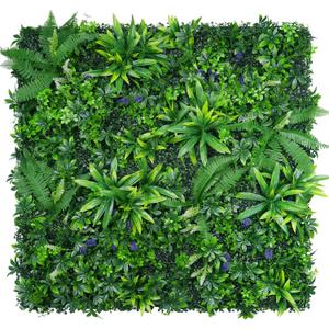 Yangrass 16pcs 20''x20'' Grass Wall Panels, Artificial Hedge Panels Greenery Wall, UV Protected Faux Grass Backdrop Privacy Fence Screen, Greenery Wall for Outdoor Indoor Garden Birthday Wedding Decor