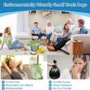 4 Gallon Biodegradable Bag, 180 Unscented Bathroom & Kitchen Garbage Bags - Tear & Leak Resistant, Green