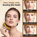 3 x Lymphatic Contour Face Brush - Dry Facial Brush and Lymphatic Drainage Massager with Ergonomic Design, Soft Skin-Friendly Bristles for Chin/Neck Contouring & Fatigue Relief