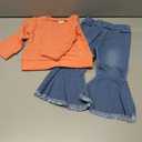 Mioglrie Toddler Baby Girl Clothes 12-18 Months Toddler Fall Winter Girls Outfit Jeans Pants Clothing Set