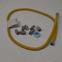 72" Dryer Gas Line Hose/ Appliance 3/ 4 Flexible Natural Gas Line with Connector 1/ 2" MIP 1/ 2"FIP 3/ 4"MIP Fitting, 5/ 8" OD(1/ 2" ID) Gas Range Connector Kit for Gas Stove, Dryer, Water Heater-by MIFLUS